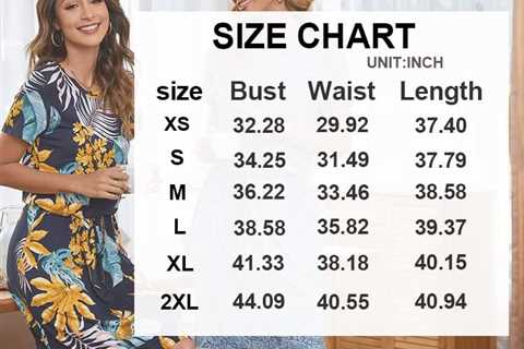 Anydoll Womens Spring Summer Work Tshirt Dresses Casual Hide Belly Knee Length Dress with Pockets