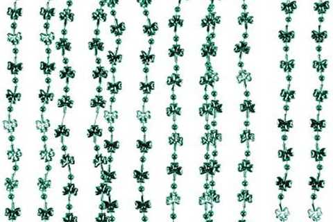 Fun Express – Mini Shamrock And Bead Necklace for St. Patrick’s Day – Jewelry – Mardi Gras Beads –..