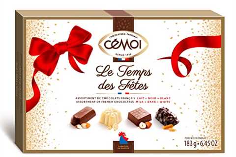 Cémoi Premium Dark, White & Milk Chocolate Candies Assortment from France, Great Chocolate Box for..