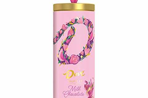 DOVE Valentine’s Day Milk Chocolate Truffles Chocolate Gift 6-Ounce Tin Tube 18 Pieces