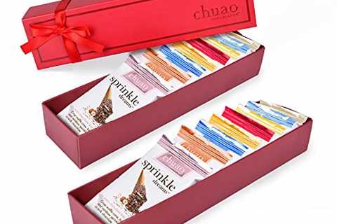 Chuao Chocolatier Taste the Joy Assorted Mini Gourmet Chocolate Bars Gift Box | Milk and Dark..