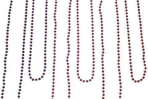 Fun Express Valentine Colors Bead Necklace Mardi Gras Beads – 144 Pieces Multi