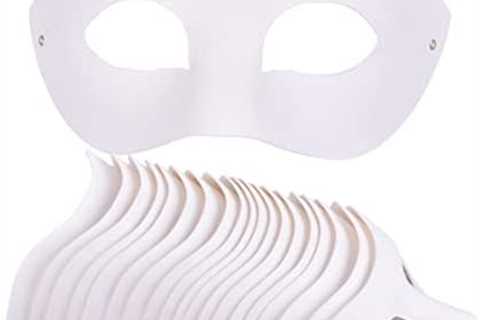 Paper Mache Art Masks DIY Blank Masks Paintable Paper Mask White Masquerade Masks