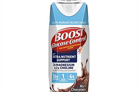 Boost Nutritional Drinks Glucose Control with Extra Nutrient Support Drink, Rich Chocolate, 8 Fl Oz,..