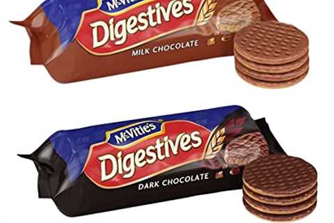 Mcvities Dark And Milk Chocolate Digestives, Variety Pack (4 Pack) In Sanisco Packaging