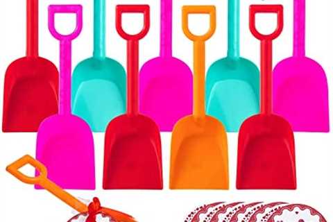 JOYIN 28 Pcs Toy Plastic Shovels 30 Valentines PE Bags, 28 Card Sheets I Dig You Valentine Stickers ..