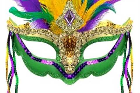 Mardi Gras Mask with Feathers Women Masquerade Mask Feather Masquerade Mask Halloween Mardi Gras..