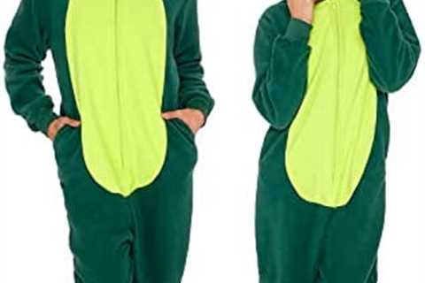 Slim Fit Adult Onesie – Animal Halloween Costume – Plush Fruit One Piece Cosplay Suit for Women and ..