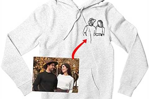 FAMIHEART Custom Hoodies Design Your Own, Custom Shirt Portrait From Photo, Boyfriend Valentines..