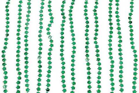 Fun Express – Metallic Beaded Shamrock Necklaces for St. Patrick’s Day – Jewelry – Mardi Gras Beads ..