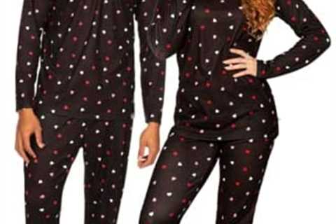 Tipsy Elves Valentines Day Pajama Sets for Adults – Matching Loungewear for Couples