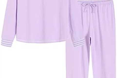 Latuza Women’s Cotton Pajama Set Long Sleeve Sleepwear