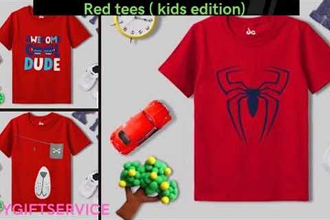 Make a Statement with Red T-Shirts for Kids || contact us || mygiftservice ||