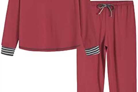 Latuza Women’s Cotton Pajama Set Long Sleeve Sleepwear