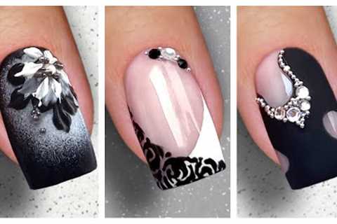 Nail Art Designs 2023 | Black&White Nail Art #20nails