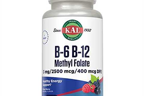 KAL B-6/B-12 Methyl Folate Activmelt, Mixed Berry, White, 60 Count