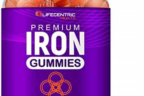 Iron Gummies for Adults and Kids | Biotin Zinc Vitamin B Folic Acid Vitamin Gummies | Vegan Gluten..