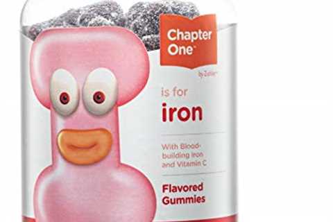 Chapter One Iron Gummies, Great Tasting Iron Gummy Vitamins with Vitamin C, Certified Kosher, 60..