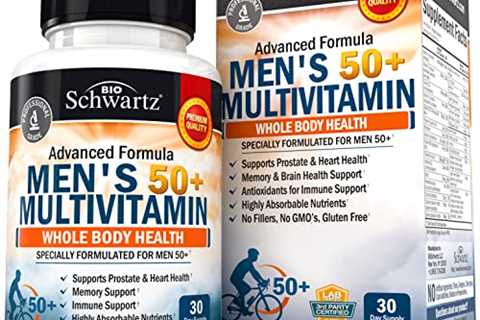 Once Daily Multivitamin for Men 50 and Over - Supplement for Heart Health Support - with Zinc, A, B,..