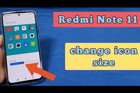 Redmi Note 11 – icon size settings