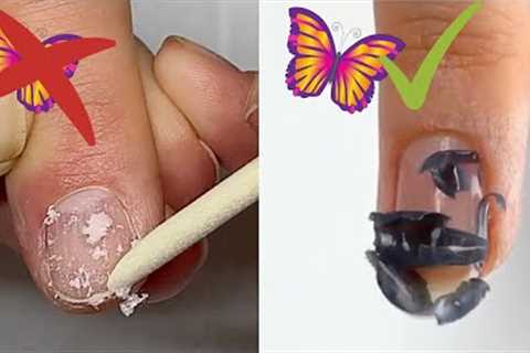 How to get the Butterfly Removal with CND Shellac? And why you shouldn't use clips.