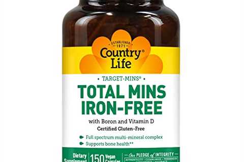 Country Life - Target Mins Total Mins Iron-Free - Multi-Mineral Complex with Boron and Vitamin D -..