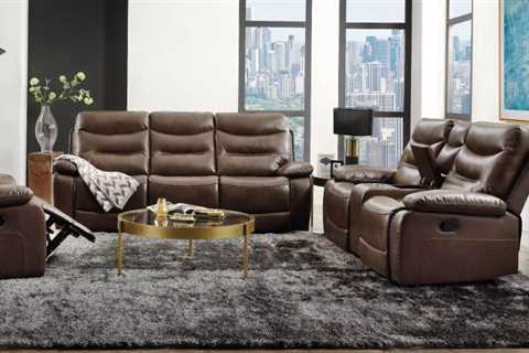 Acme 55420-21 2 pc Red barrel studio swinford Aashi brown leather gel sofa and love seat set with..