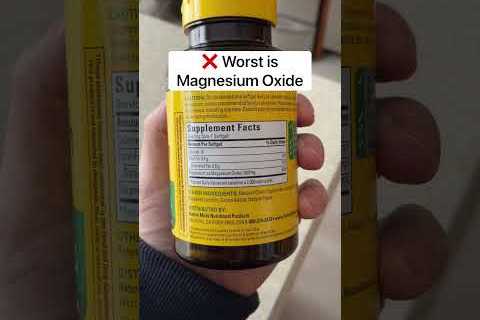 ✅  Best and ❌ Worst Magnesium💊  #magnesium #Supplements #vitamins #minerals #health #healthy