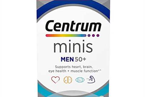 Centrum Minis Silver Multivitamin for Men 50 Plus, Multimineral Supplement, Vitamin D3, B and Zinc, ..