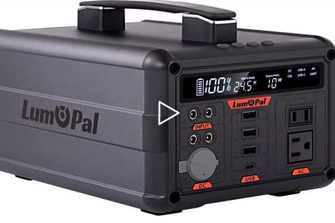 Portable Power Station- 850W/ 600Wh Lumopal Solar Generator