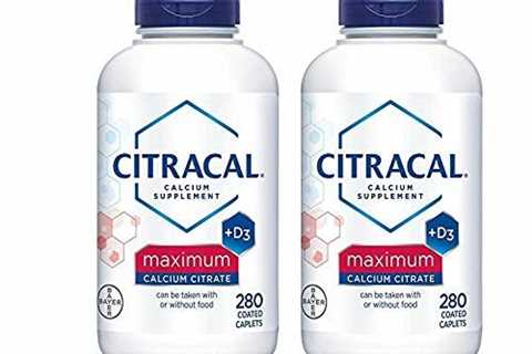 Citracal - Calcium Citrate with Vitamin D3 - 2 Bottles, 280 Caplets Each