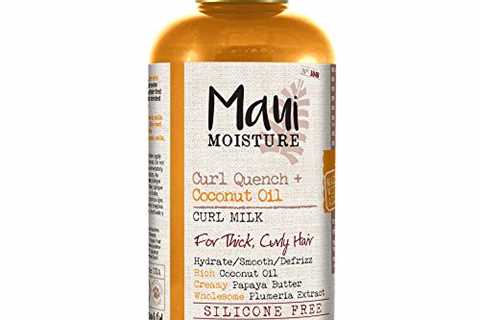 Maui Moisture Curl Quench + Coconut Oil Anti-Frizz Curl-Defining Hair Milk to Hydrate and Detangle..