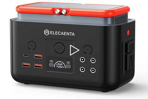 ELECAENTA Portable Power Station 200W, 200Wh LiFePO4 Battery Backup