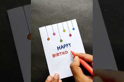 Birthday card idea |Birthday card easy | Special Birthday gift | #gift #card #youtubeshorts| #Shorts