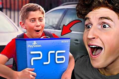 Kid gets the WORLD''S FIRST PS6..