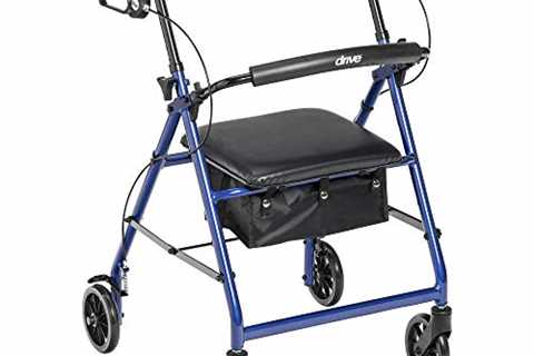 Aluminum Rollator Walker with Removable Back Support