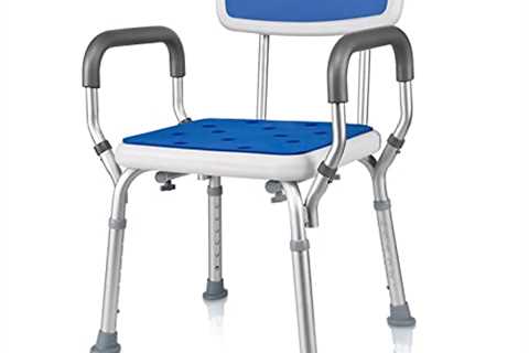 Adjustable Shower Chair with Padded Handles