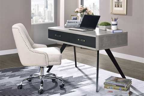 Acme 92530 Ivy bronx thibault magna faux concrete and black metal frame desk. Click Acima Leasing..