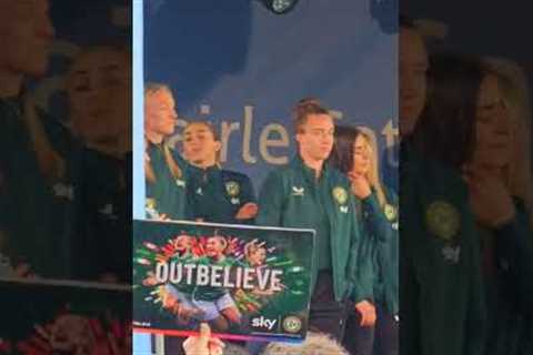 Ireland women's national football team returned home 🇮🇪💚☘️ #womenworldcup #Dublin #football foot