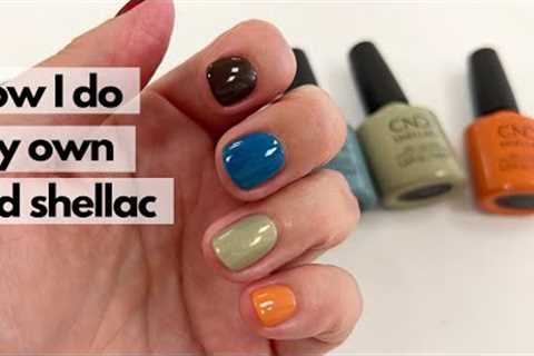 How I do my own nails with CND Shellac feat. NEW Upcycle Chic collection