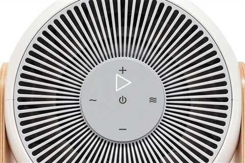 SNOOZ Breez 2-in-1 Smart Bedroom Table Fan & White Noise Machine