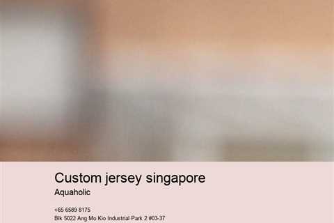 custom jersey singapore