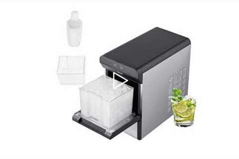 VEVOR Nugget Ice Maker, 37lbs in 24 Hrs, Manual & Auto Refill