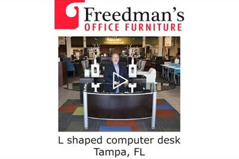 L shaped computer desk Tampa, FL - Freedman's Office Furniture, Cubicles, Desks, Chairs