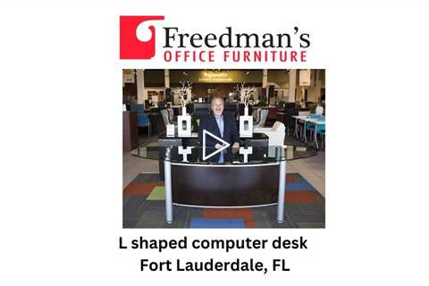 L shaped computer desk Fort Lauderdale, FL - Freedman's Office Furniture, Cubicles, Desks, Chairs