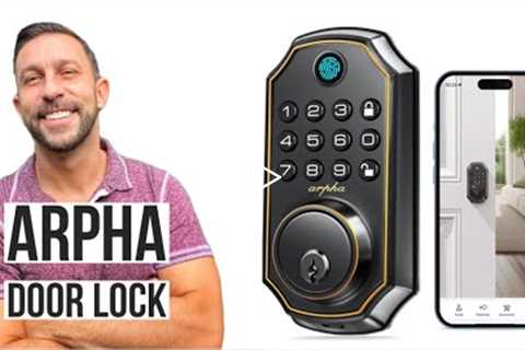 Arpha Fingerprint Door Lock with APP Control: 5-in-1 Biometric Smart Lock, Bluetooth