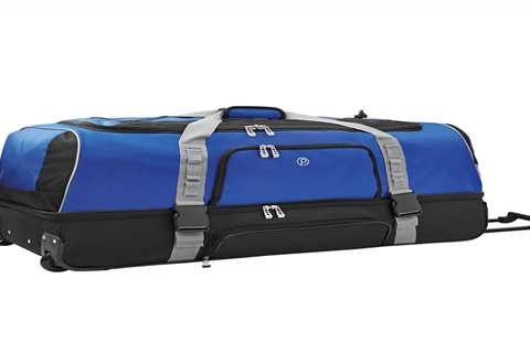 PROTEGE 36 DROP-BOTTOM ROLLING DUFFEL - BLUE W/ BLACK