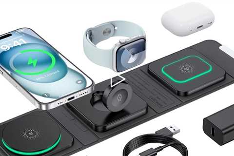 Houego Wireless 3 in 1 Charging Station for iPhone