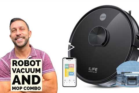 ILIFE A20 Robot Vacuum and Mop Combo, LiDAR Navigation, 3000Pa Suction Robotic Vacuum Cleaner