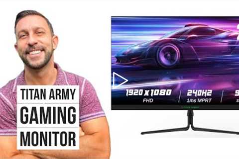 TITAN ARMY 240Hz Gaming Monitor, 24.5-Inch FHD Computer Monitor (1080p)